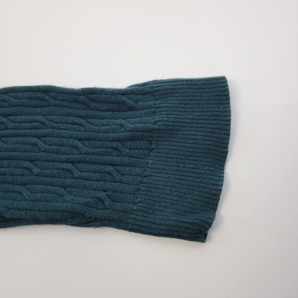 Talbots Womens Sweater Size Large Pima Cotton Pullover Cable Knit - Picture 9 of 9